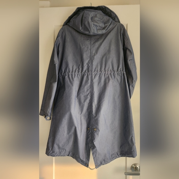 ☔️Scotch & Soda☔️ Hooded Rain Coat, blue, size 1 (S) - Picture 2 of 16